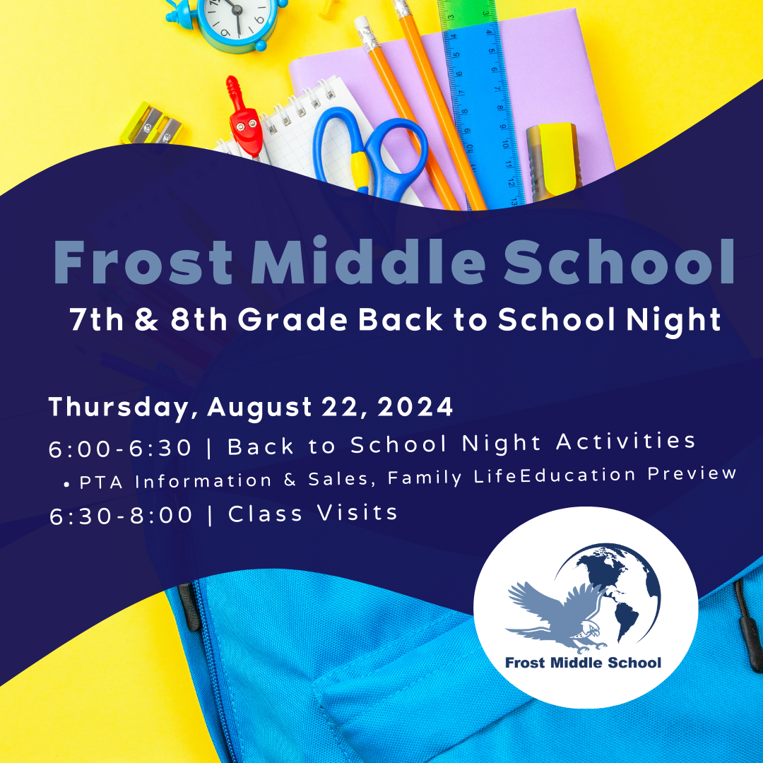 Back to School Night Flyer August 22 6-8:00PM