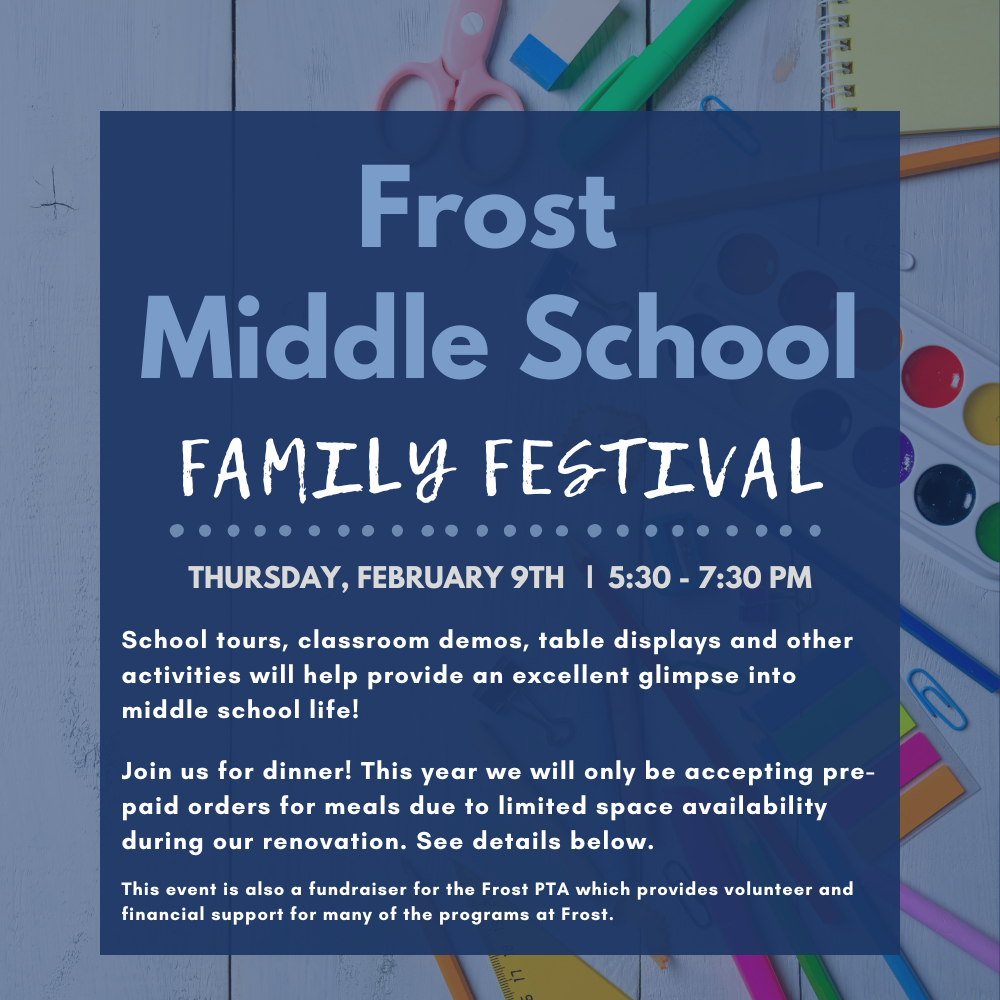 Frost Family Festival 2/9 5:30-7:30pm