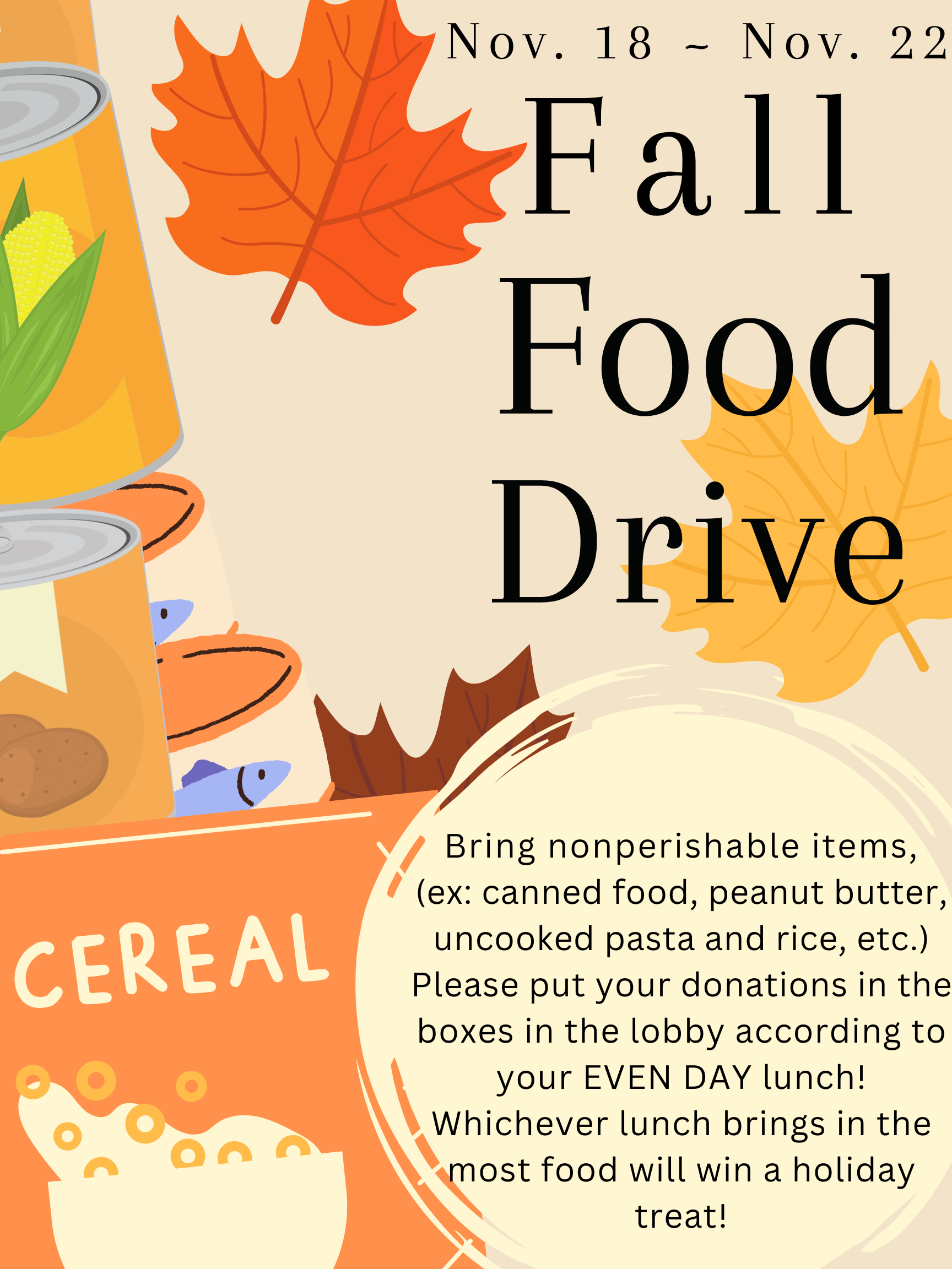 Fall Food Drive