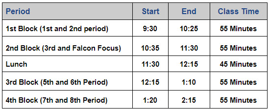 Virtual Snow Day Schedule